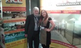 Our Sales Executive Andrea McKerrow with Archie Reid, formerly of NHS Greater Glasgow & Clyde